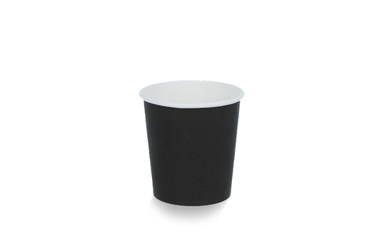 takeaware.nl Koffiebekers Kartonnen koffiebeker 120cc 4oz zwart