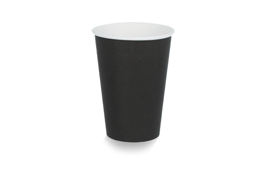 Gobelet à café 180cc 7.5 oz Ø70mm en carton noir certifié FSC®