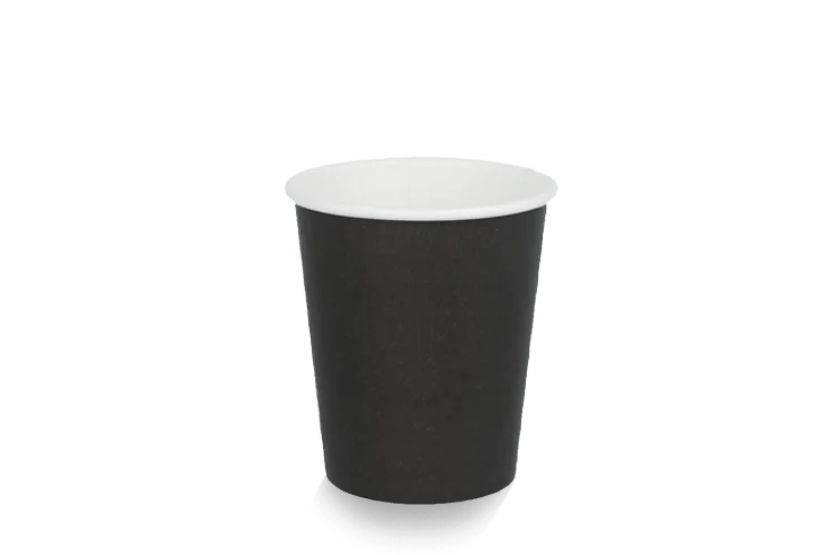 takeaware.nl Koffiebekers Kartonnen koffiebeker 230cc 8oz zwart