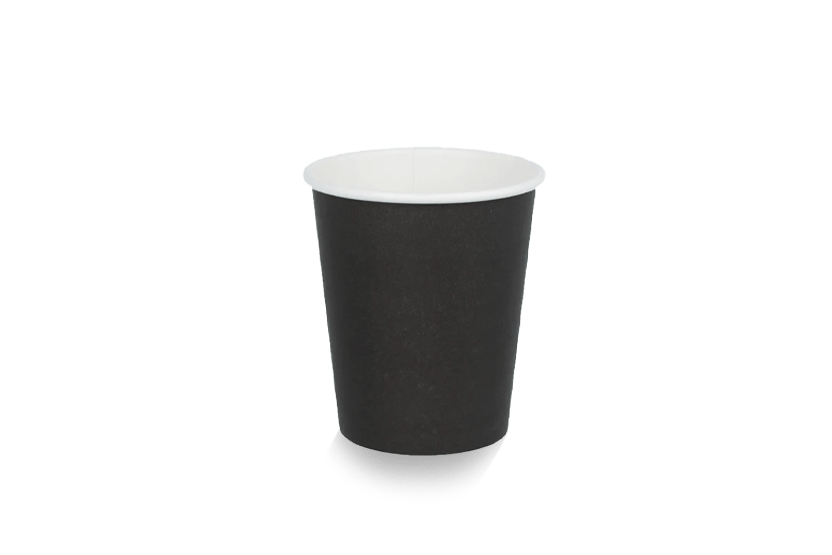 takeaware.nl Koffiebekers Kartonnen koffiebeker 230cc 8oz zwart