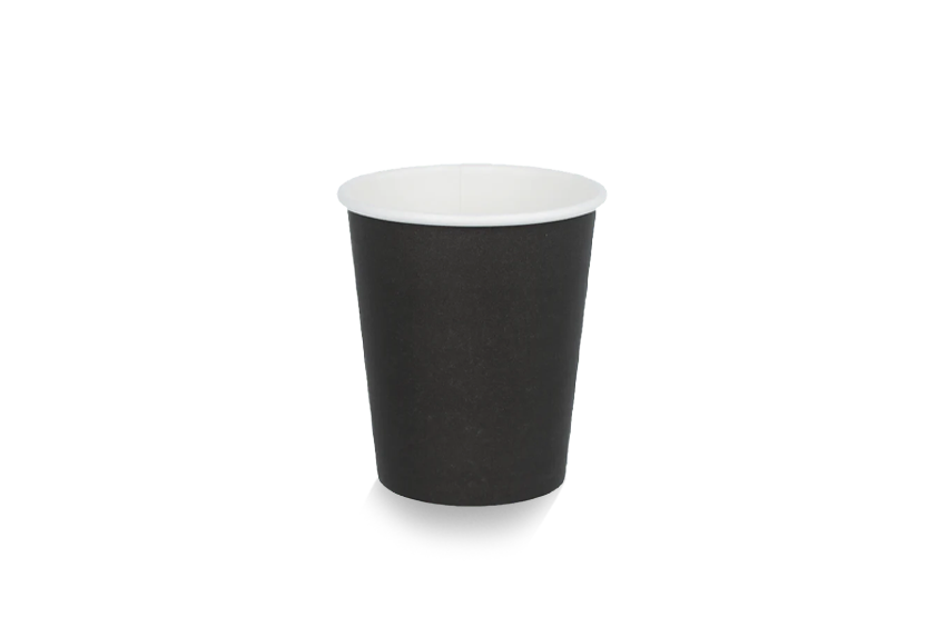 Coffee cup 230cc 8oz Ø80mm cardboard black FSC®Mix