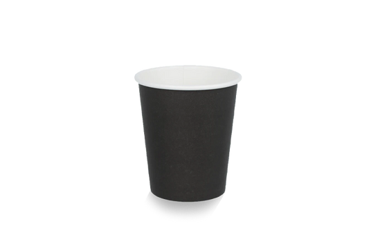 Coffee cup 230cc 8oz Ø80mm cardboard black FSC®Mix