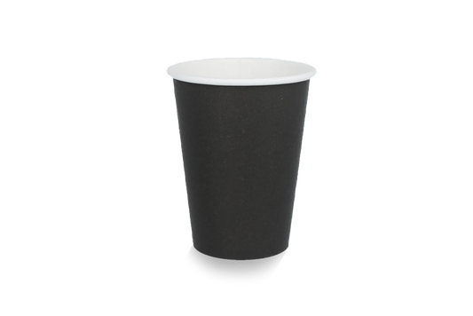 Coffee cup 360cc 12oz Ø90mm cardboard black FSC®