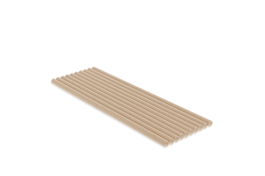 Papieren rietjes naturel 230x8mm FSC® gecertificeerd