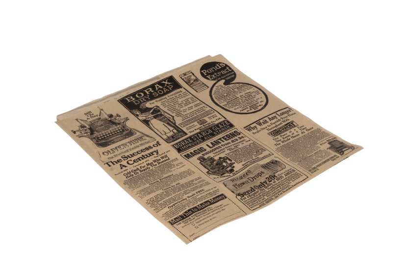 takeaware.nl Papieren zakken Hamburger zakje 17x18cm krant vetvrij papier BIO