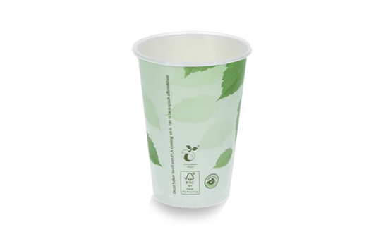 Gobelet à café 180cc 7.5oz Ø70mm FSC®Mix carton vert BIO