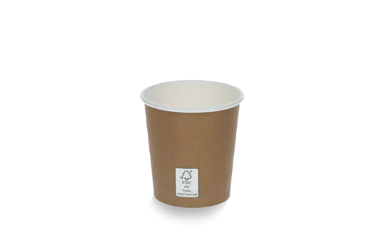 Gobelet à cafe 120cc 4oz Ø63mm kraft brun FSC®Mix