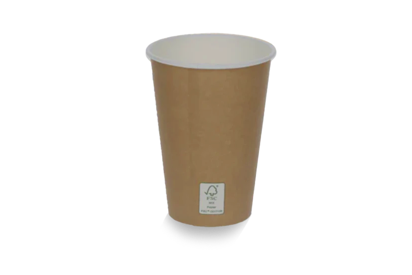 Coffee cup 180cc 7.5oz Ø70mm kraft brown FSC®