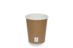 takeaware.nl Koffiebekers Kartonnen koffiebeker 230cc 8oz kraftlook