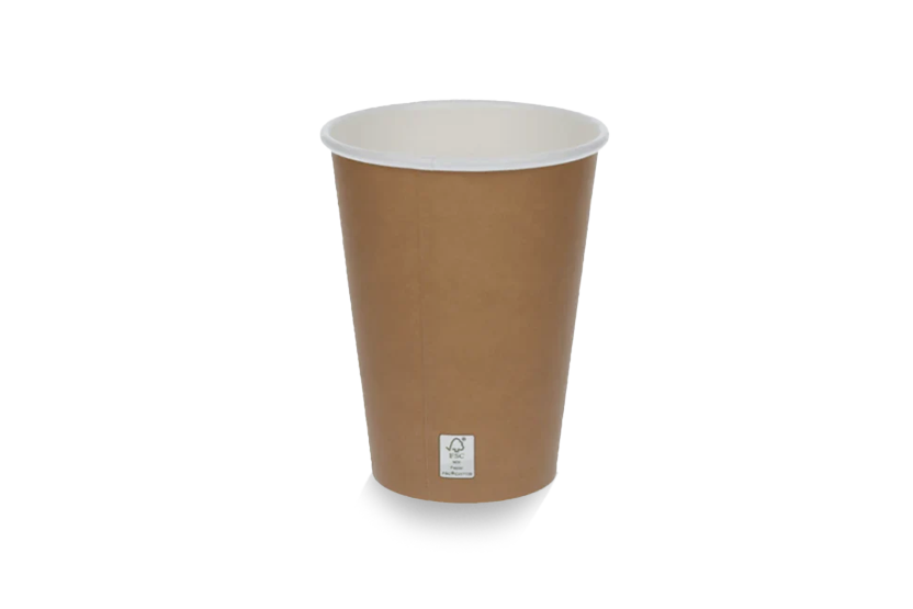 Coffee cup 360cc 12oz Ø90mm FSC®Mix kraft brown