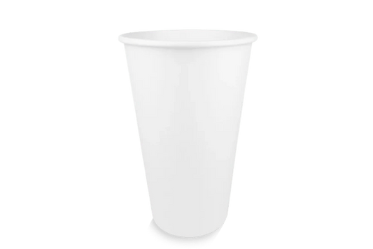 takeaware.nl Koffiebekers Kartonnen koffiebeker 450cc 16oz wit