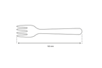 takeaware.nl Bestek Kartonnen vork 165mm BIO (doos)