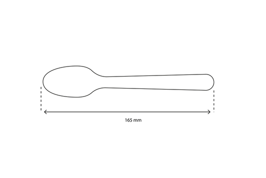 takeaware.nl Bestek Kartonnen lepel 165mm BIO