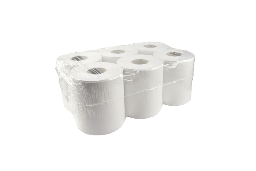 Poetsrol M2 2-laags recycled 150 meter wit