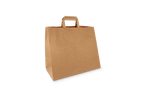 takeaware.nl Papieren tassen Papieren tassen Groot kraft 32+16x27cm BIO