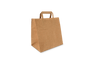 Paper carrier bags Medium Brown 26+17x27cm BIO