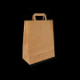 Paper carrier bags Small Brown 22+10x28cm BIO