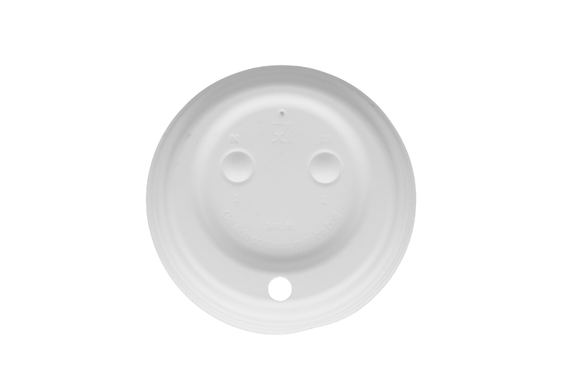 TakeAware.nl Koffiebeker deksels  90mm suikerriet BIO 1200 stuks