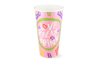 takeaware.nl Milkshakebekers Milkshakebeker groot 560ml 20oz roze FSC® karton