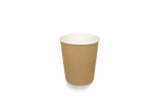 takeaware.nl Koffiebekers Kartonnen koffiebeker 177cc 7oz Ripple Kraft