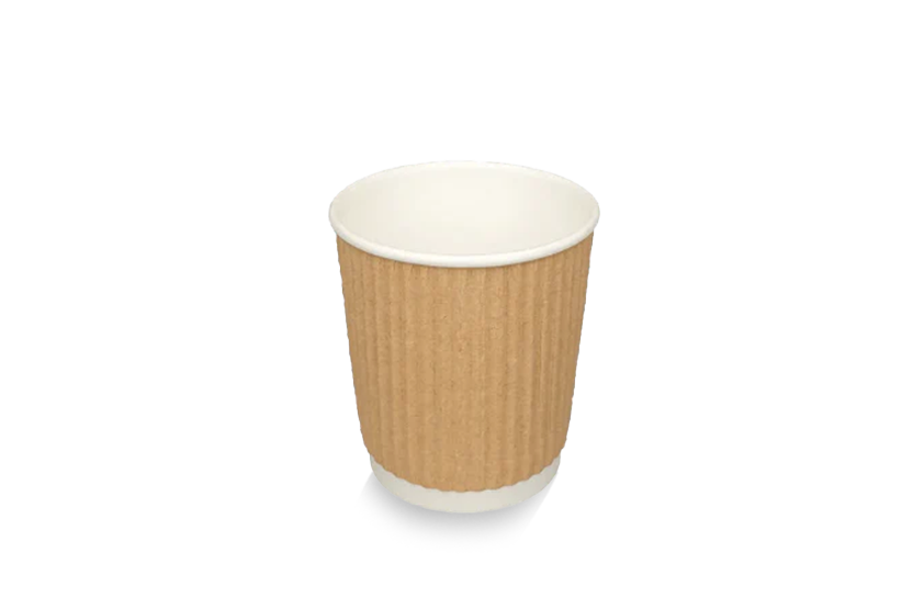 Gobelet à café 120cc 4oz Ø63mm Ripple Kraft