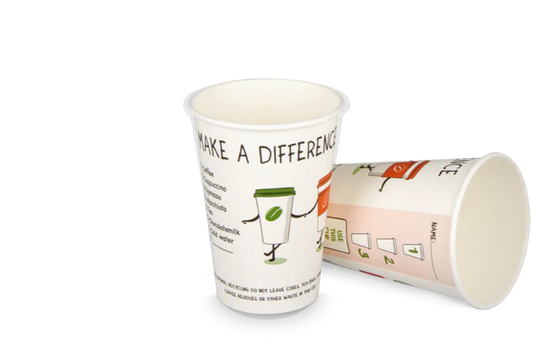 takeaware.nl Koffiebekers Kartonnen koffiebeker 180cc 7.5oz Recycle