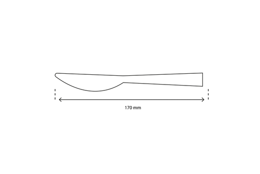 takeaware.nl Bestek Bamboe mes 170mm BIO