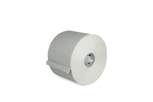 Papier toilette avec mandrin 1 couche blanc