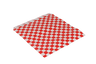 Hamburger zakje 17x18cm boerenbont geruit vetvrij papier BIO