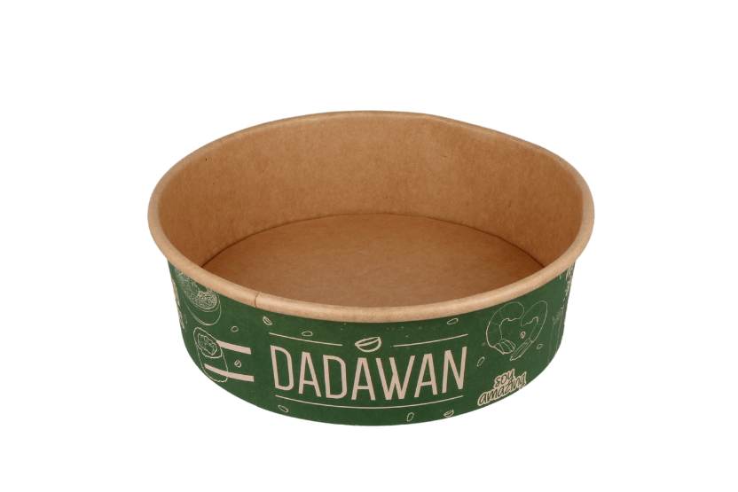 TakeAware.nl Salade Poke Bowl kraft-1100ml 38oz  184mm DADAWAN custom