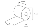 TakeAware.nl Kassa- en pinrollen Thermische kassarollen FSC Mix Credit 80x80x12  75 meter op rol