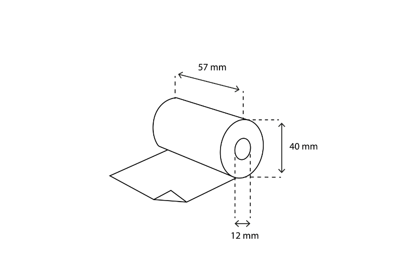 TakeAware.nl Kassa- en pinrollen Thermische pinrol FSC Mix Credit 57x40x12 FSC mix 25 meter op rol