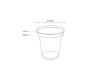 TakeAware.nl Sap en Smoothie Beker 270ml Ø95mm RPET