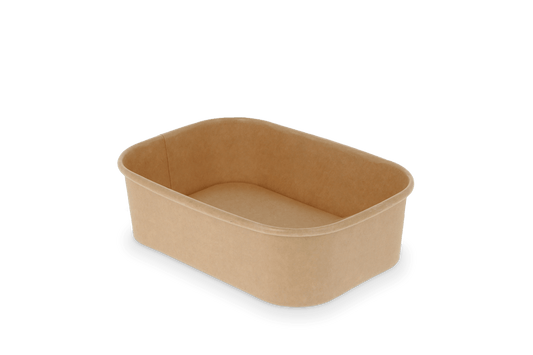 Cardboard Microwave Container 650ml Kraft