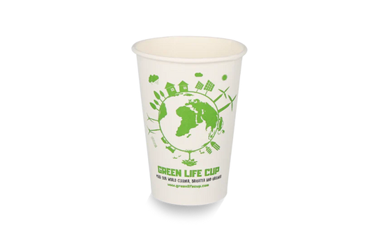 Coffee cup 180cc 7.5oz Ø70mm FSC®Mix BIO Green Life