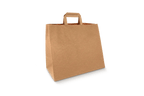 takeaware.nl Papieren tassen Papieren tassen Groot kraft 32+16x27cm gerecycled
