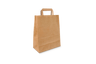 Paper carrier bags Small Brown 22+10x28cm recycled