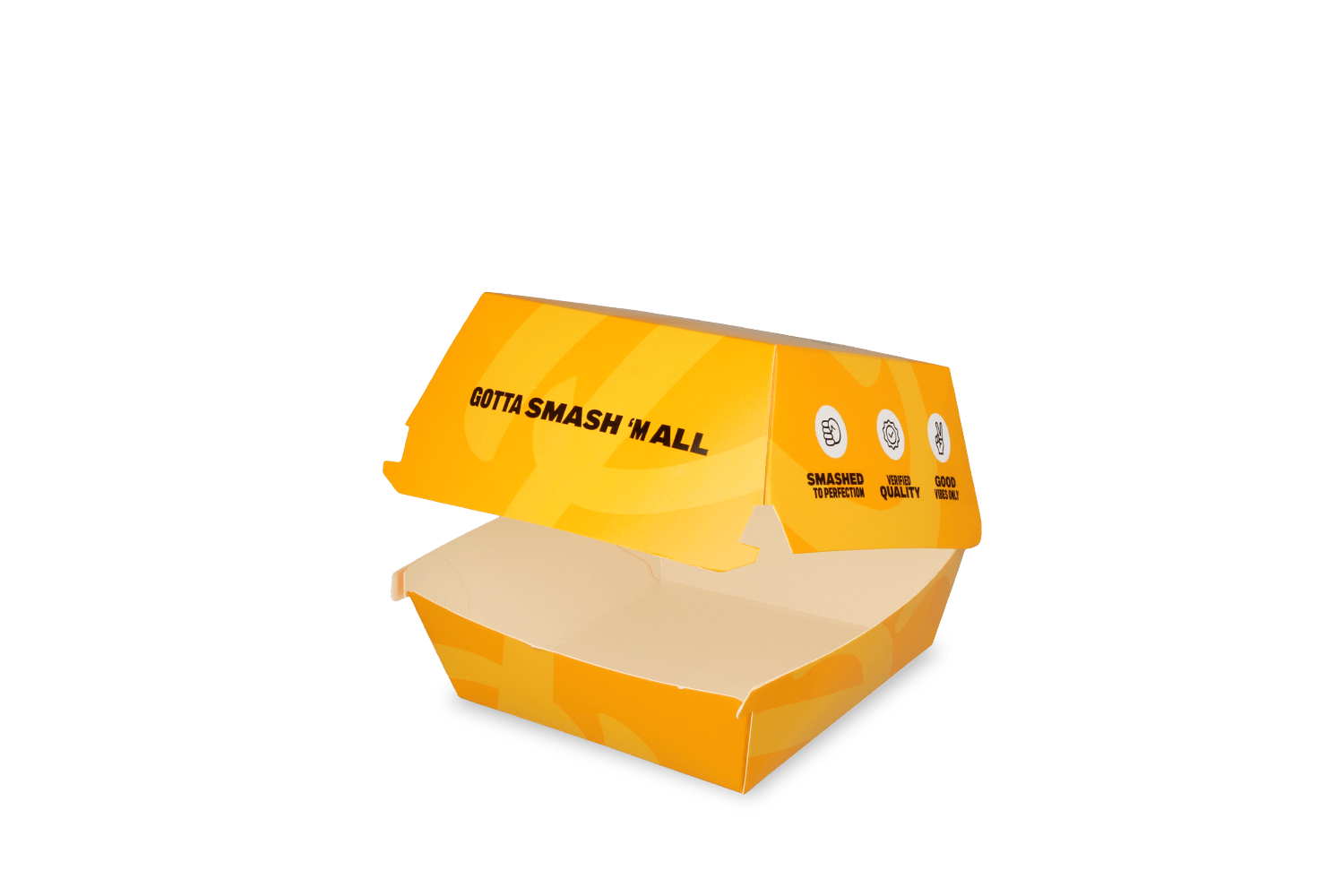 takeaware.nl Hamburger Box 98x98x85mm - Fat Phill's custom