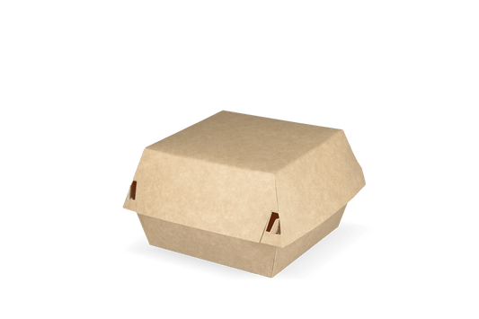 Hamburger box Medium kraft/white BIO