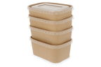 takeaware.nl Maaltijdbakken en schalen Maaltijdbak karton 750ml Kraft