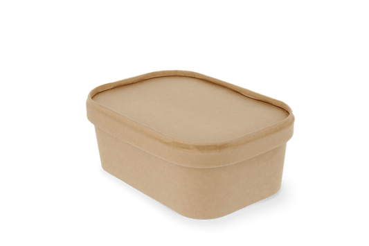 Lid Microwave containers 500-650-750-1000ml Kraft