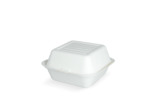 Hamburger box Medium PFAS-free sugarcane BIO