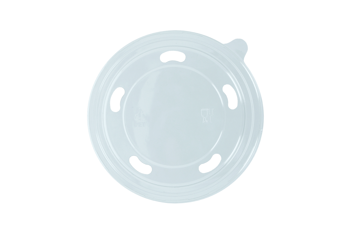 takeaware.nl Saladebakken en bowls Deksel Bowl 500-750-1000ml Ø148mm met gaten transparant