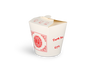 Wok to Go box 32oz 1000ml White with Red Print cardboard