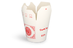takeaware.nl Wok to go bekers Wok to Go beker 32oz 1000ml karton wit met rood