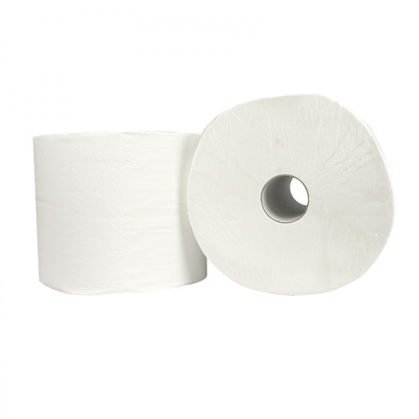 takeaware.nl Handdoek- en poetspapier Industrie poetsrol zwaar cellulose 25cm x 1000m 1 laags wit