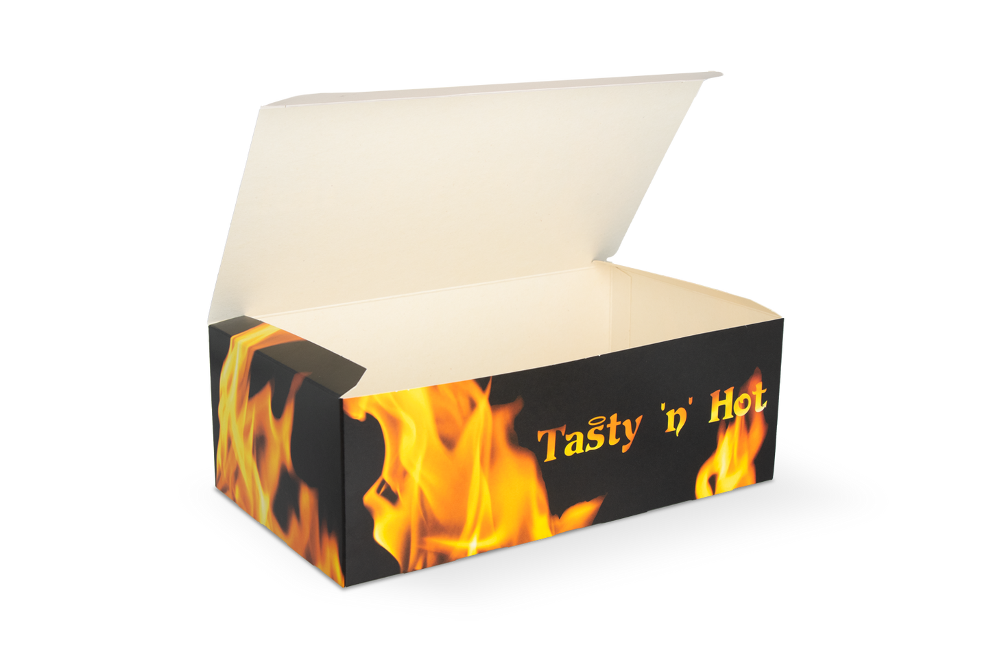 takeaware.nl Maaltijdbakken en schalen Fried Chicken box middel 17,8x10,6x7cm Tasty 'n Hot