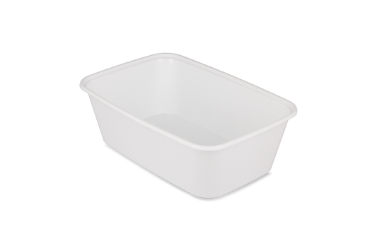 Reusable meal container 750ml white