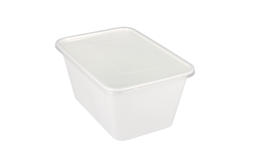takeaware.nl Maaltijdbakken en schalen Maaltijdbak PP 1000ml wit