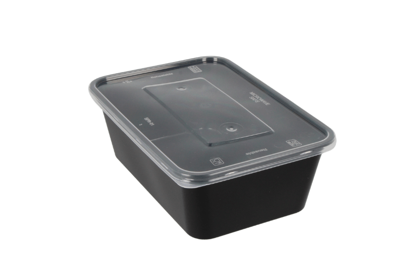 takeaware.nl Maaltijdbakken en schalen Maaltijdbak PP 750ml zwart